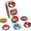 Sticker Rolls, 5 Rolls of Party Supplies Stickers for Kids, Teachers 500 Stickers