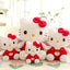 Hello Kitty 8-Inch Soft Touch Plush Doll with Kanji Love Sticker, Adorable and Cuddly