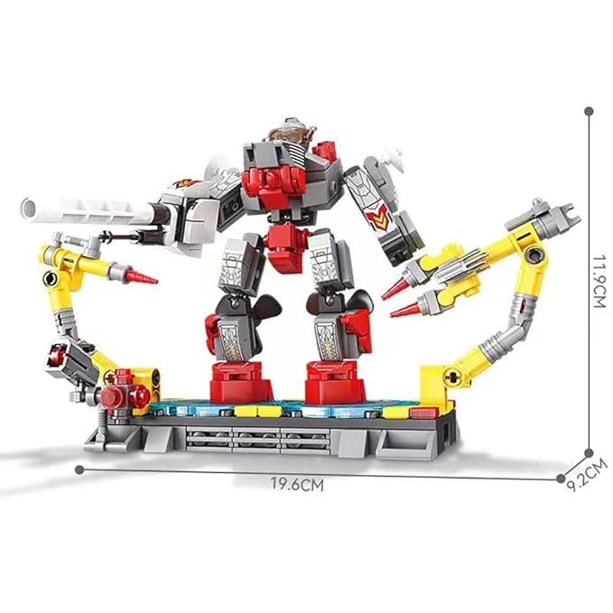 Kaizhi 84131 J-20 Intelligent Mecha Deformation Robot - King Kong Assembly Model Building Blocks for Boys