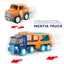 Double-Decker Transport Vehicle with Sound & Light, Includes Pull-Back Airplane & Car, Perfect Gift for Boys (Large)