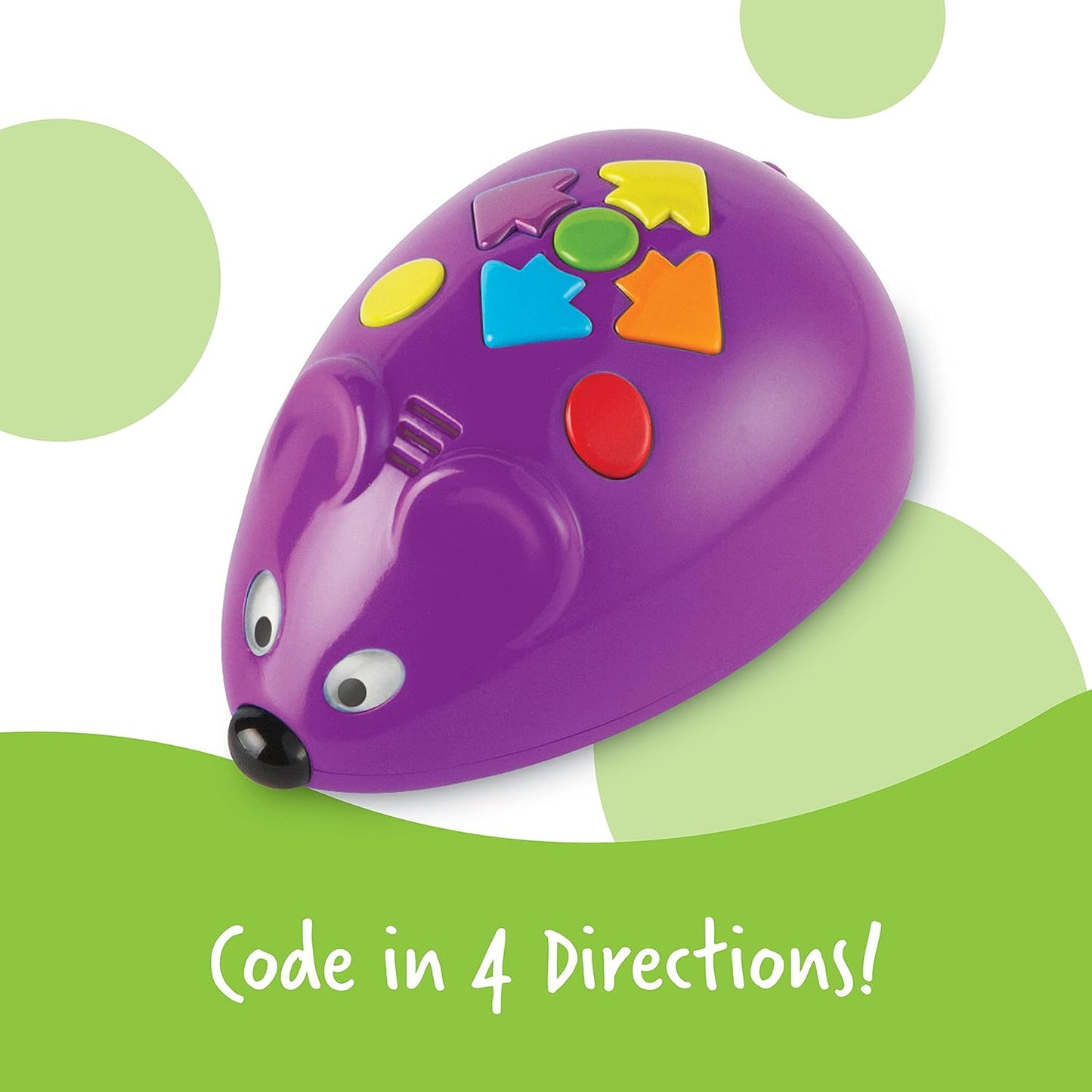 Learning Resources Code & Go Robot Mouse, Educational Learning Resources STEM Toys, 31 Pieces, Ages 4+, Screen-Free Coding Toys for Kids