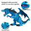 Remote Control Dinosaur, 2.4G RC Electric Walking Spray Dinosaur Simulation Velociraptor Toy With LED Light - Toyigo