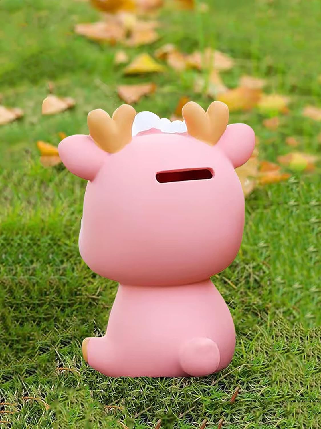 Piggy Bank Girls, Cute Deer Money Bank, Unbreakable Plastic Coin Bank, Pink Piggy Banks Saving Money Box Home Room Decoration Birthday for Kids Adults