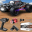 Remote Control 70kph 4X4 Off-Road Truck, RC Car Electric Large Truggy for Snow Sand, 7 Lighting Modes Remote Control with 2 Li-ion Batteries Hobby Cars - Toyigo