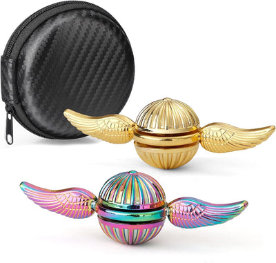 Cross-Border Hot-Selling Metal Angel Wings Fidget Spinner - American Amazon EDC Gyro - Cupid Golden Snitch Design