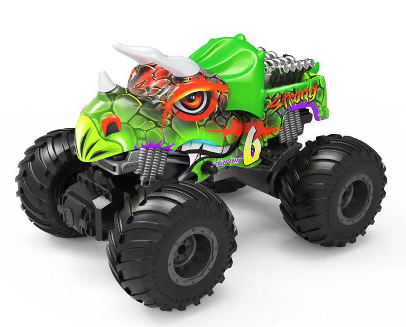 2.4GHz 7CH RC Dinosaur Monster Truck – All-Terrain Off-Road Remote Control Stunt Vehicle Toy for Boys and Kids