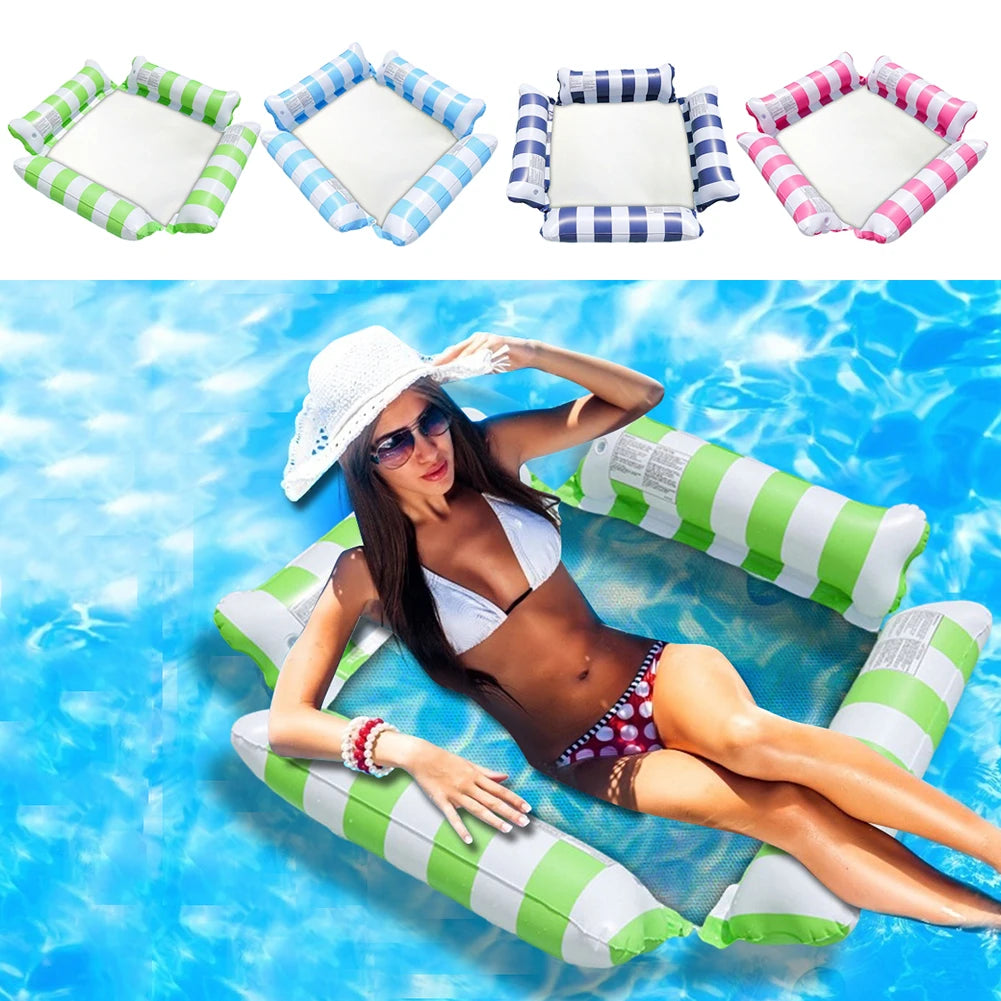 Inflatable Pool Chair Float, Floating Water Mattresses, Multi-Purpose Drifter Pool Floats, Floating Mat Pool Toy, Inflatable Floating Water Mattresses - Toyigo