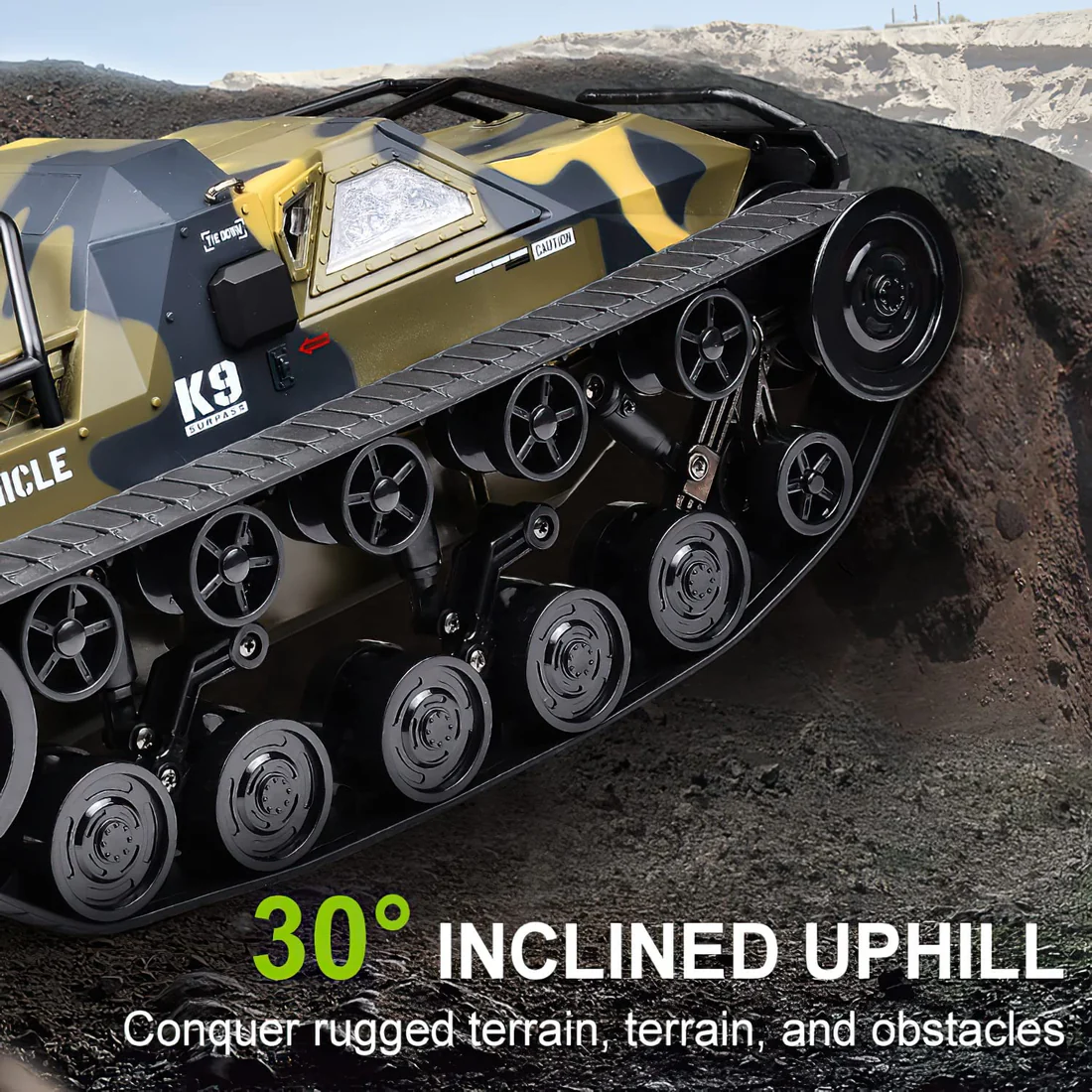 1:12 Scale High-Speed All-Terrain Tank (Yellow)