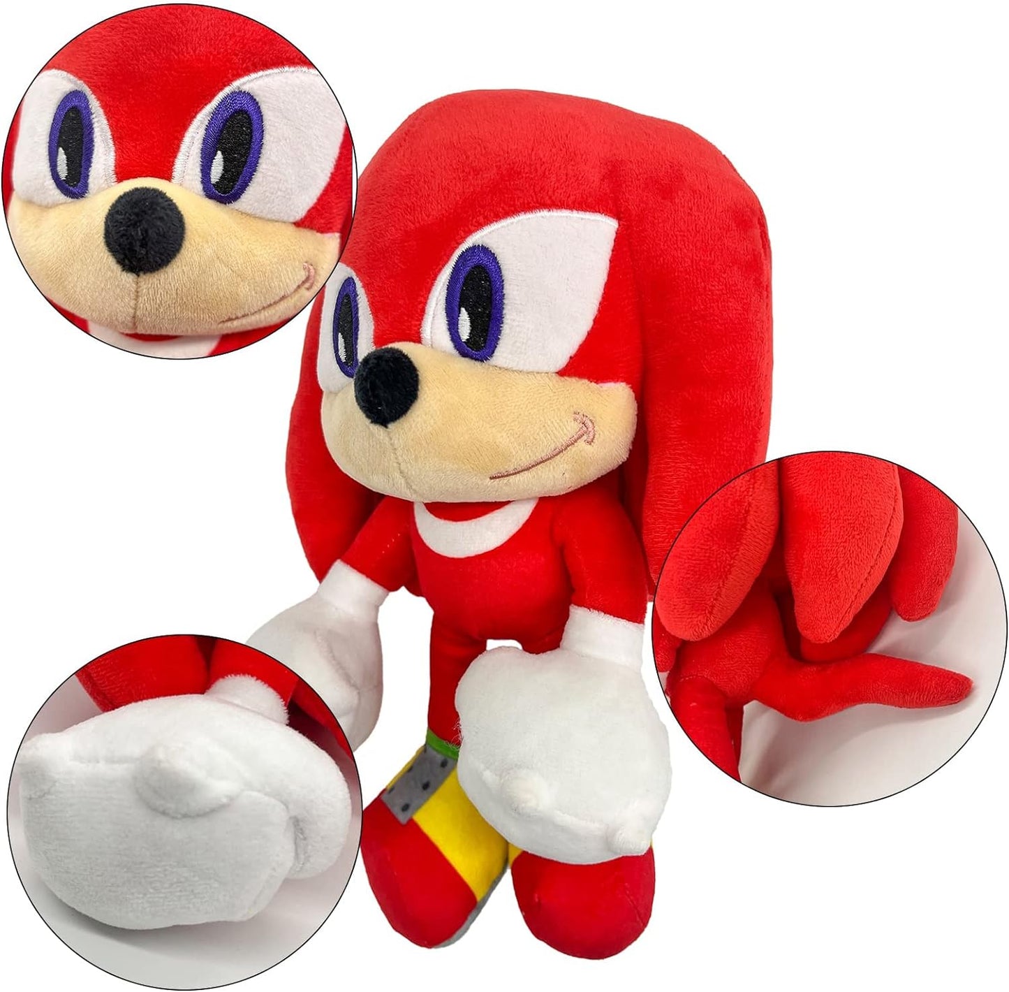 Movies & Tv soft toys, Moptrek hes Sonic 2 Plush Toy, The Hedgehog Movie Sonic Plush Toys,  Knuckles Shadow Tails Plush Doll Toys, Gifts for Boys and Girls (Knuckles)