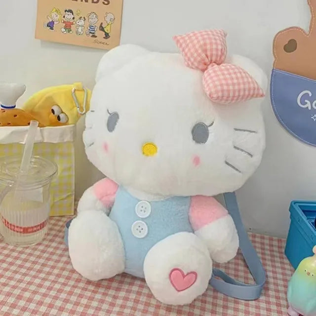 Soft Toys, Anime Cartoon Plush Backpack, Sanrio Hello Kitty Plush, Kawaii Plush Backpack, Animals Dolls Toys, Hello Kitty for Kids- Plush Backpack - Toyigo