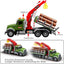 Timber Truck, Dwi Dowellin Kids Toys, Large Timber Truck with Loading Crane and 6 Trunks Toys for 3 4 5 6 7 Years Old Kids - Toyigo