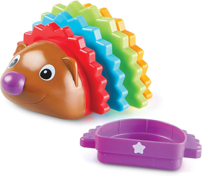 Spike the Fine Motor Hedgehog Rainbow Stackers, Stacking & Counting Toy for Toddlers, Montessori Toys for Toddlers, 6 Pieces, Ages 18+ months - Toyigo