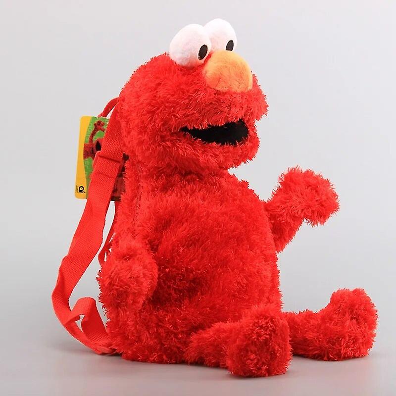 Plush Backpack Bag Toy, Big Bird Plush Bag Toys, Red Elmo Bag Toys, Blue Cookie Guy Bag toys, Mini Backpacks for Toddler, Boys, and Girls, School or Travel - Toyigo