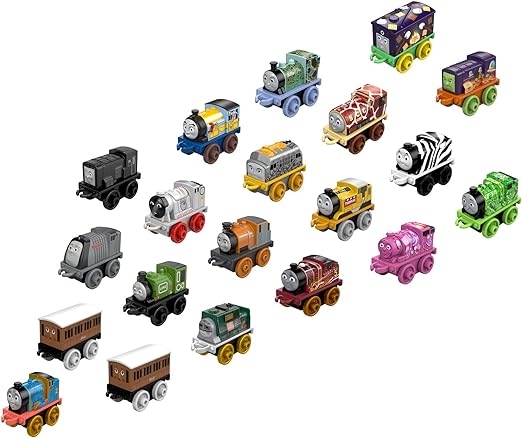 Thomas & Friends MINIS Toy Train 20 Pack for Kids, Miniature Engines & Railway Vehicles for Preschool Pretend Play