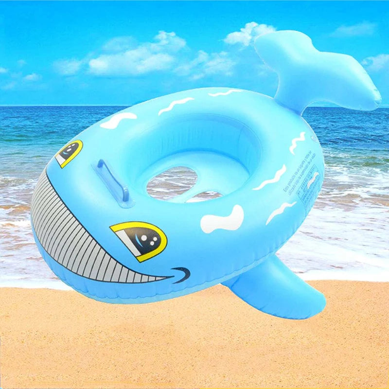 Baby Swimming Pool Float, Inflatable Toys, Summer Outdoor Shark Boat, Children Swimming Circle Seat, Water Toys Summer Outdoor Shark Boat, Swimming Ring for Kids - Toyigo