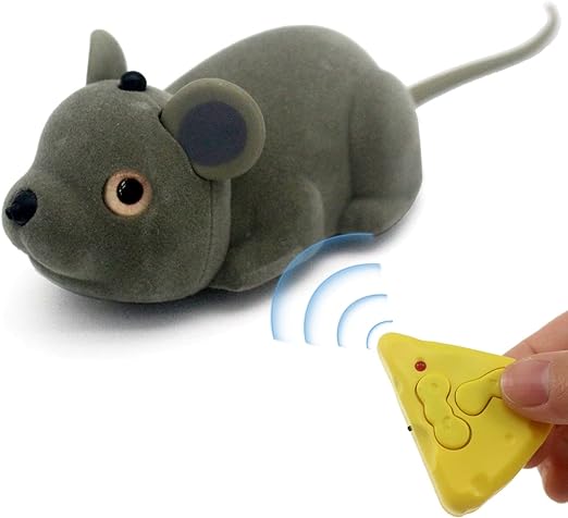 Cute RC Mice Remote Control Rat Animal Toy Electric Car Vehicle for Pet Cat Dog Realistic Kids Birthday Gifts