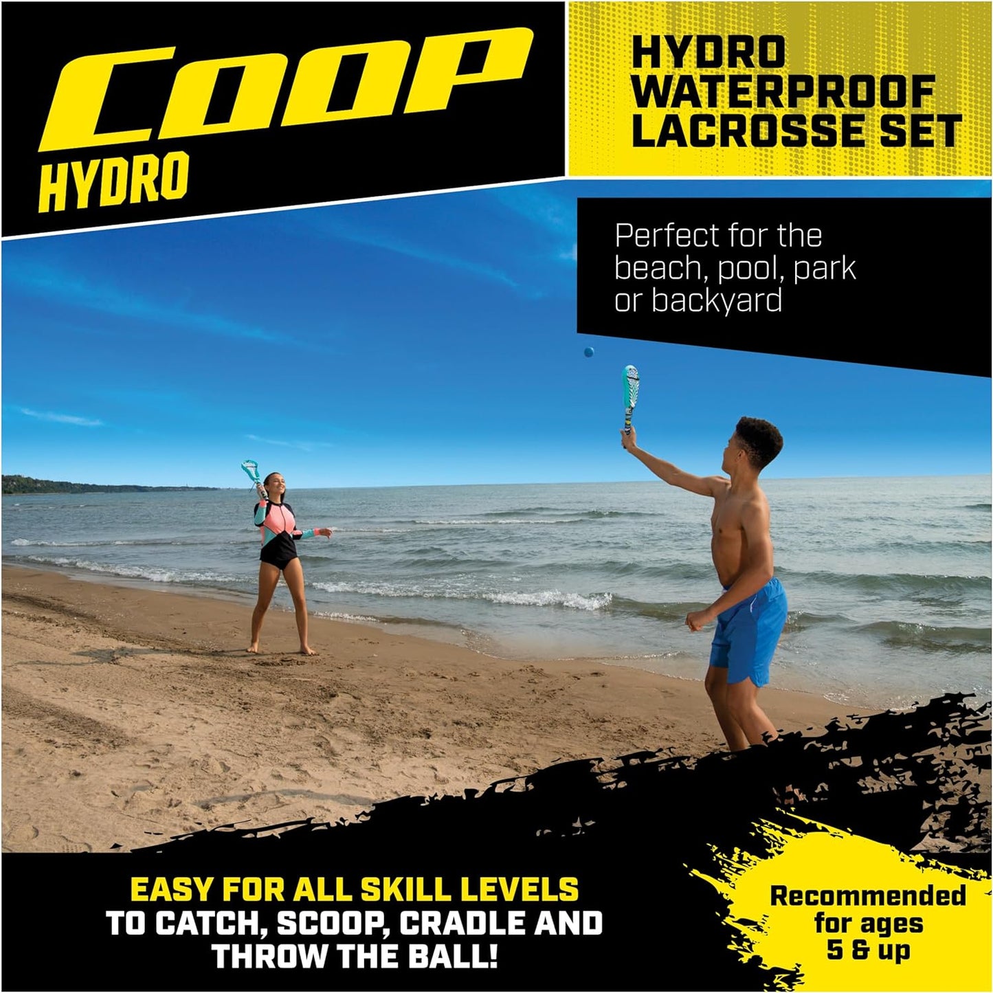 Swim Ways Hydro Lacrosse, Blue, Outdoor Games For Adults & Kids