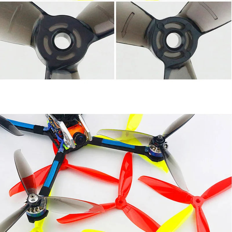 RC FPV Racing Freestyle, 8 pairs High Quality 7040 7 Inch 3 Blade/ tri-blade Propeller 8 CW 8 CCW for RC Drone FPV Racing Freestyle DIY Accessories Parts - Toyigo