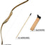 Kids Bow and Arrow Set, Handmade 32 Inch Wooden Bow and Arrow, Toy Bow and Arrow for Kids 4-6 8-12, 1 Bows 1 Quivers and 10 Wood Arrows, Gifts for Kids Youth Boys and Girls