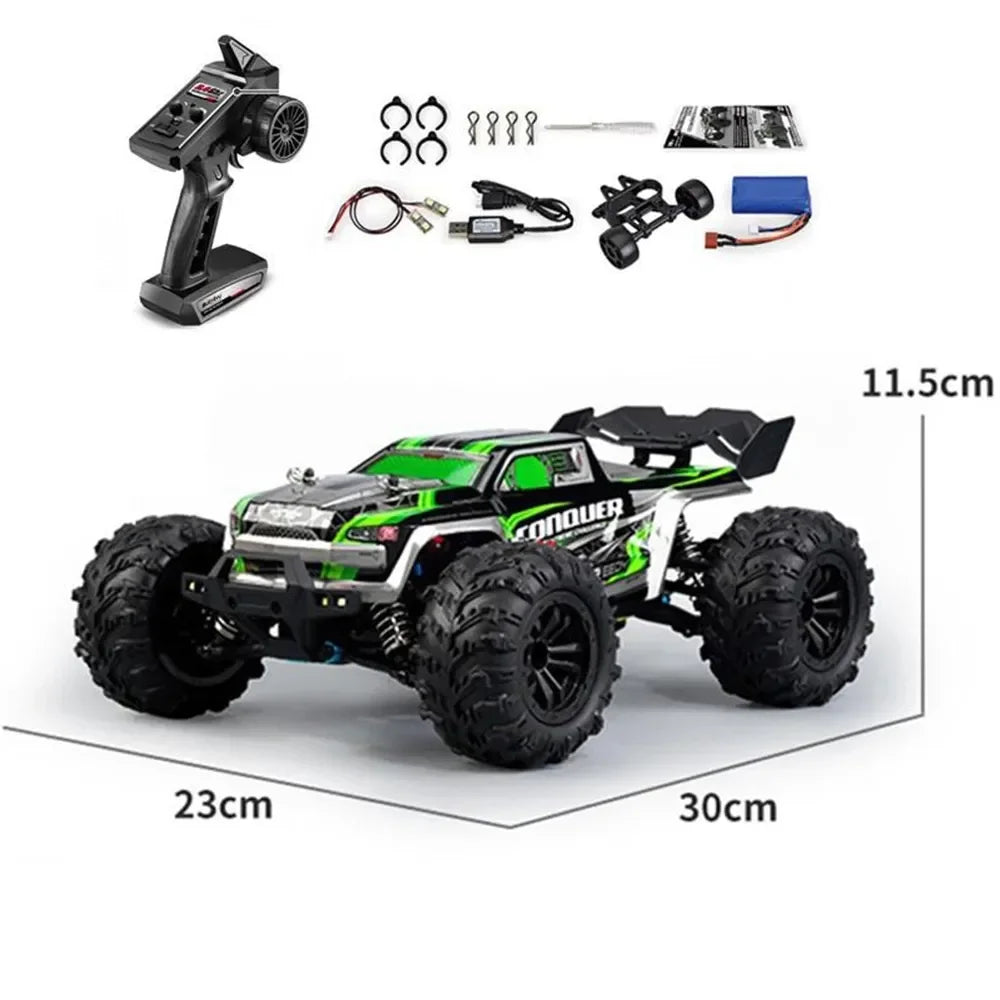 RC Truck Cars, 1:16 Scale Large RC Cars, 50km/h High Speed RC Cars Toys, 2.4G 4WD Off Road Monster Truck, Remote Control Car  for Adults and Kids - Toyigo