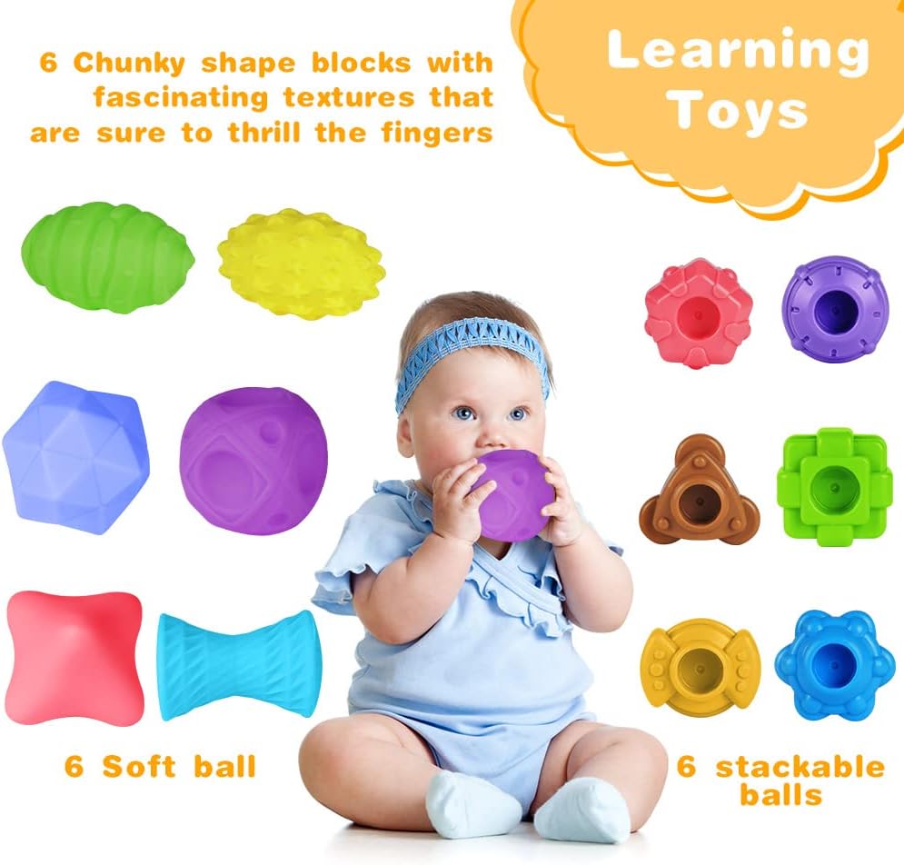 Cross-Border Infant Early Education Building Blocks - Sessile 0-3 Years Baby Hands-On Grasping Cognitive Sensory Educational Toys