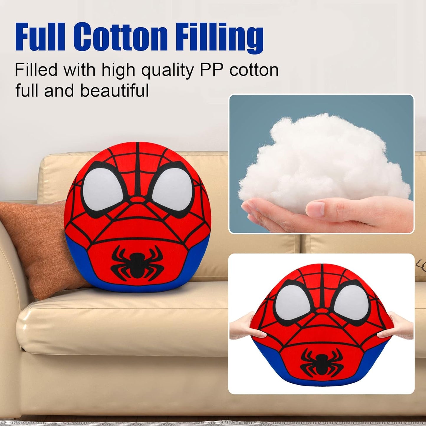 Movies & Tv soft toys,  13.5 Inch Spider Plush Pillow, Super Soft Spider Plushies, Stuffed Animal Toys, for Kids Adults Movie Fans, Birthday Gift Children's Day, Red