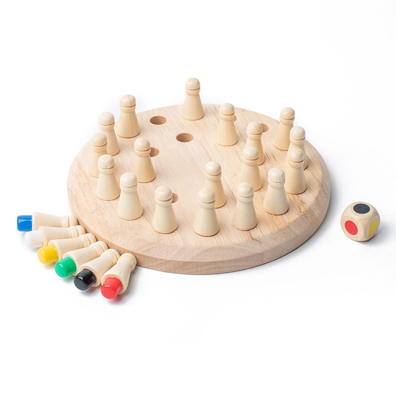 Wooden Memory Chess, Family Board Games Wooden Memory Match Stick Memory Chess Wood for Parents Child Activities Wooden Memory Games for Adults and Children