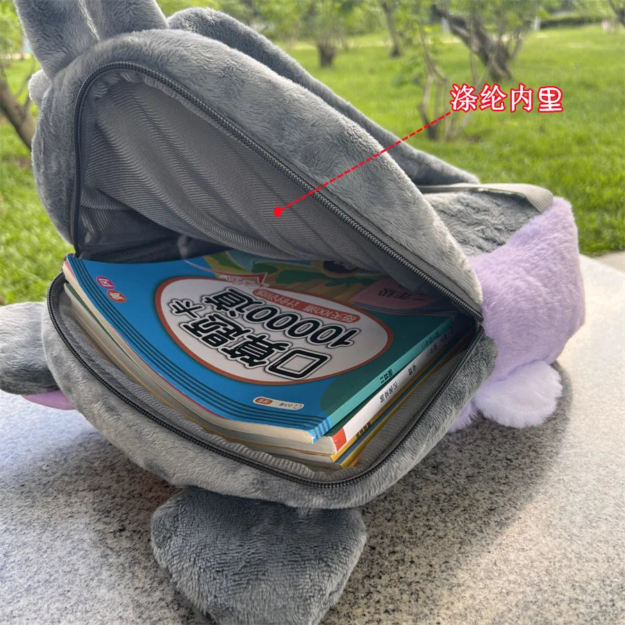 Soft Toys Bag, Large Capacity Melody Backpack, Cute Cartoon Plush, Anime Character Plush Backpack, School Girls Korean Backpack for Kids Adults - Toyigo