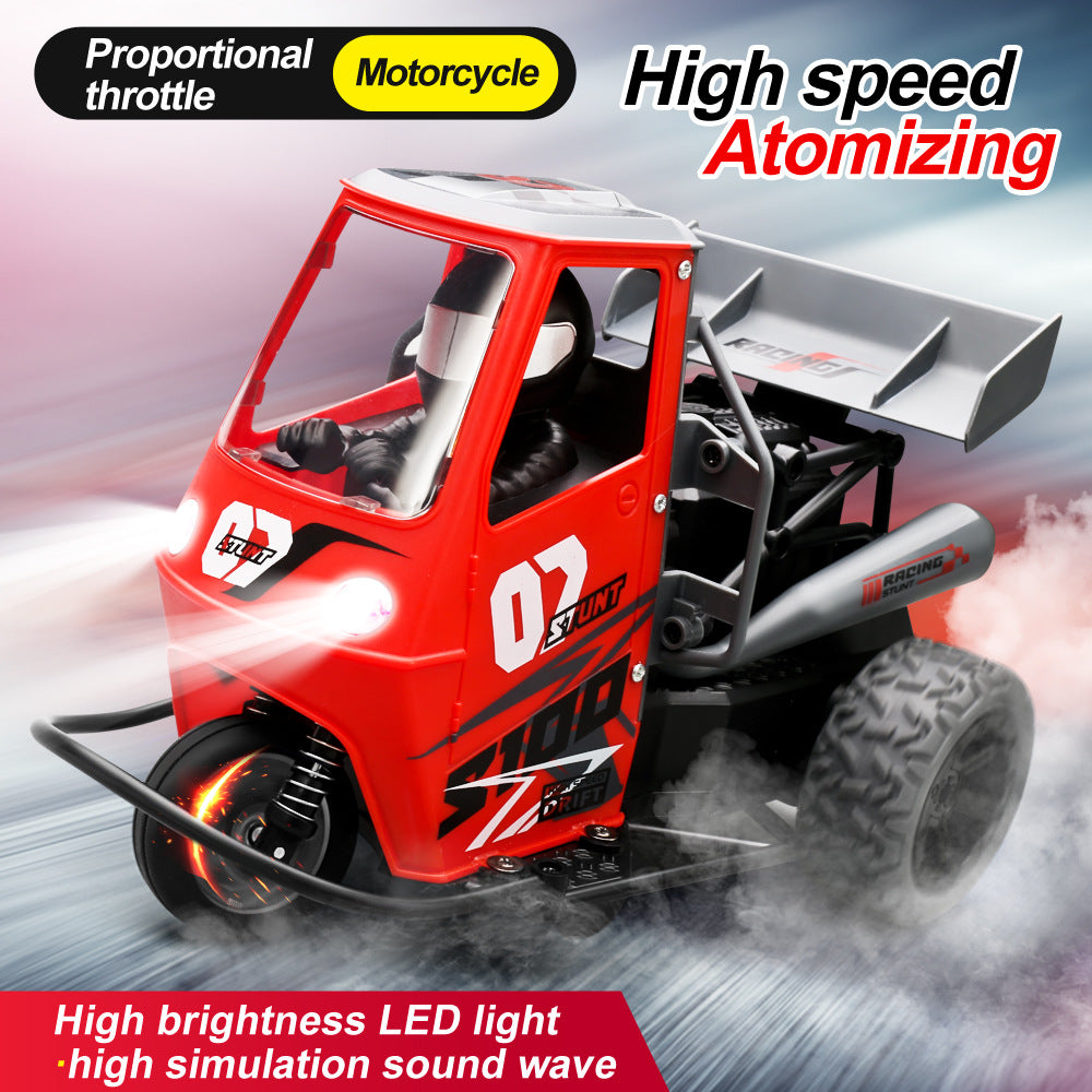 Road Remote Control Car, Remote Control Tricycle Drift high-Speed, Drift Racing car 1:16 Simulation Remote Control car