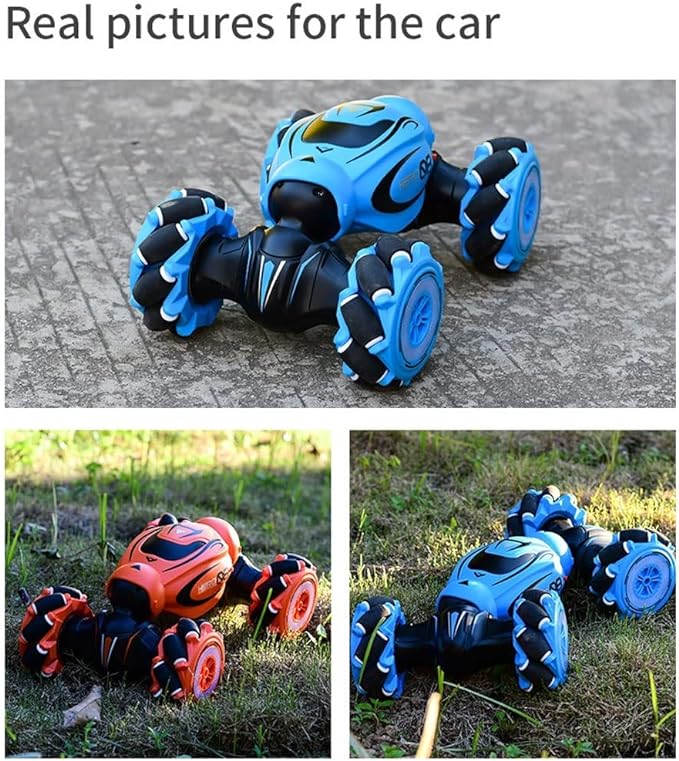 Double-sided stunt RC car, Remote control car with LED lights, Off-road drift RC car, 360ø rotation RC vehicle, 1/16 scale RC car, Music dancing RC car,  Deformation toy car, RC car with gesture control, Gesture sensor twist RC car