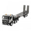 1:18 RC Tractor Truck 9CH Remote Control Car with Flatbed Trailer - Assembled and Painted Hobby Model