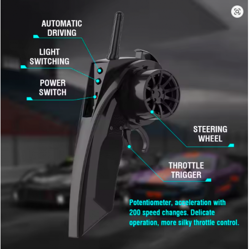 Here is a product title and detailed description for the "1:16 Scale 4WD RC Car – GTR Racing Model 2.4G Remote Control Car":