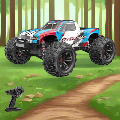 RC Car, 4WD Electric High Speed Off-Road Remote Control, 70KM/H Fast RC Truck, 4WD All-Road Remote Control Cars for Adults, Electric Powered Hobby RC Buggy, GO 16207 with 3S Battery 1/16 RTR Brushless RC Cars - Toyigo