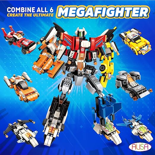 4-in-1 Jingtao Warrior Transformer Robot - King Kong God of War Assembly Model - Small Particle Building Blocks for Boys