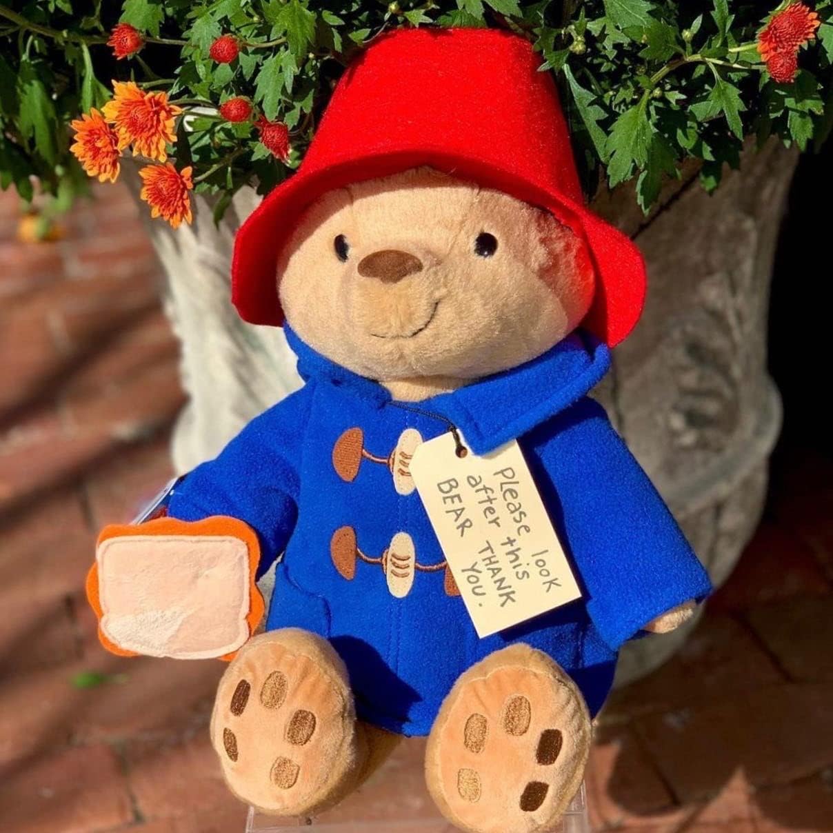 Movies & Tv soft toys, Paddington Bear Collection, Classic Seated Paddington Bear, Soft Stuffed Plush Toy, 12" H