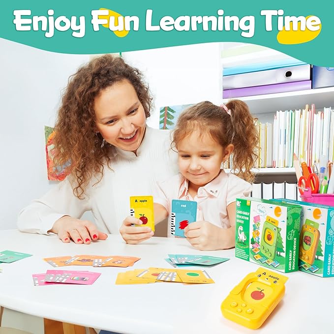 Talking Flash Cards Learning Toys for 1-3 Kids Toddler with 96 Sight Words/Songs, Autism Montessori Toys Speech Therapy Preschool Kindergarten Educational Gifts for Baby Boys and Girls - Toyigo