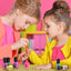 Nail Polish Kit for Kids Ages 7-12 Years Old, Nail Art Studio Set for Girls, Nail Dryer, Peeled-off Nail Polish, Glitter, Stickers, Gems, Manicure Salon Gift for Sleepover, Birthday, Christmas