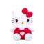 Hello Kitty 8-Inch Soft Touch Plush Doll with Kanji Love Sticker, Adorable and Cuddly