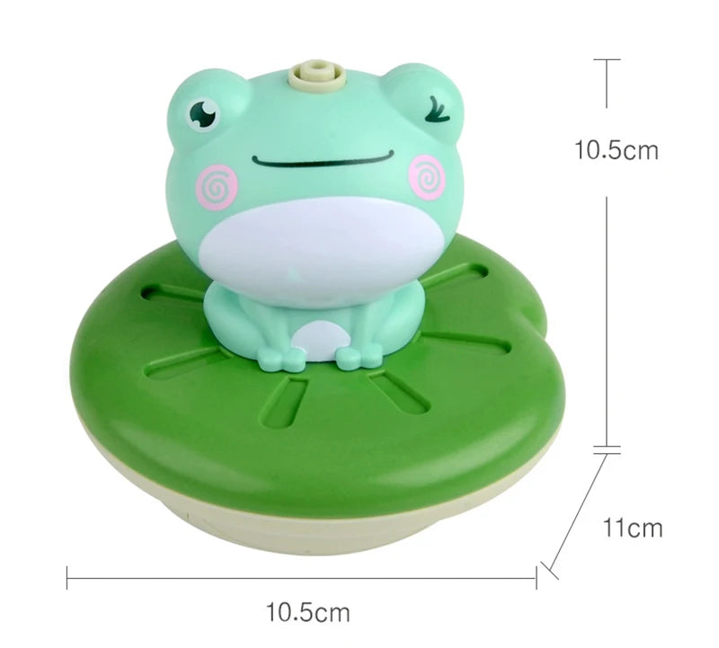 Baby Bath Toys, Frog Sprinkler Shower, Electric Spray Water Floating, Baby Bath Frog Toy, swimming turtle toy, Age 3 to 8 Sprinkler Bath Toys, Water Spraying Squirt Toy - Toyigo