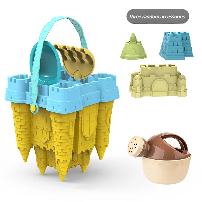 Beach Toys,  Beach and Sand Castle Kit, Castle Bucket Play Sand Set Toys,  Children Summer Toys Sand Toys, Great Toys for Beach, Sand Box for Kids Outdoor Family Funny Gifts - Toyigo