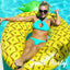 Swimming Ring for Adults, Inflatable Pool Float, Pineapple Swimming Circle Toy, Swim Rings?Summer Water Sport Swim Circle Pool, Swim Ring Adults for Summer Holiday - Toyigo