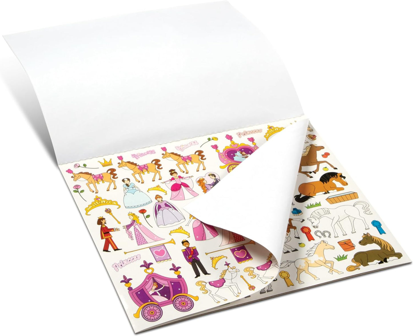 Sticker Collection Book, Princesses, Tea Party, Animals, and More, 500+ Stickers, FSC Certified