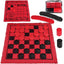 Giant 3-in-1 Outdoor Game Mat: Double-Sided Checkers, Chess, and Tic-Tac-Toe Blanket - Perfect for Family Fun and Backyard Activities