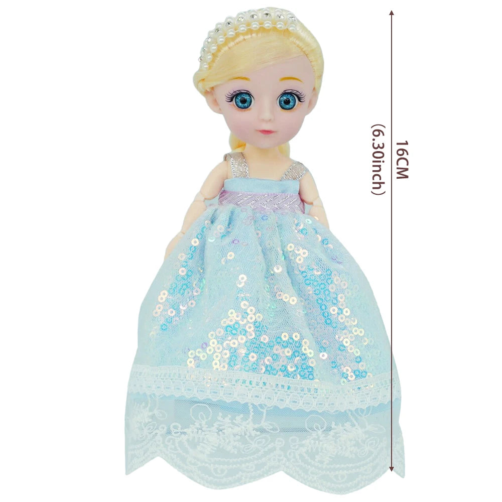 Innocent Cute Doll, Fashion Jointed Body Dress,  For Doll 16CM Detachable, Jointed Weave Hair Dolls Accessories Hobbies - Toyigo