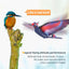 2.4G Remote Control Bird Toy, RC Bird Bionic Flying Bird, 6-axis Gyro RC Bird, Fabric Single Wing Lifting Design, Easy Indoor Outdoor RC Toy for Kids - Toyigo