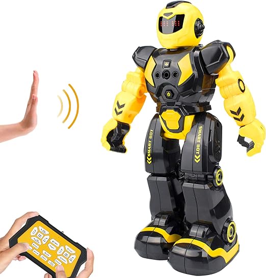 Remote Control Robot for Kids, Intelligent Programmable Robot with Infrared Controller Toys ,Dancing, Singing, Moonwalking and LED Eyes, Gesture Sensing Robot Kit for Childrens