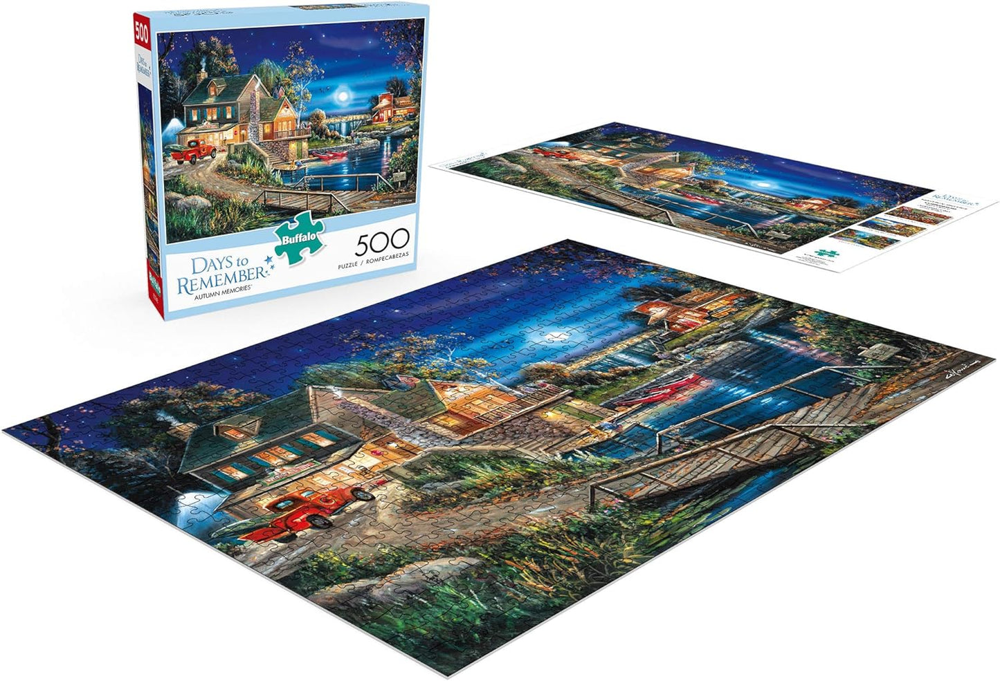 Days to Remember, Autumn Memories 500 Piece,  Jigsaw Puzzle For Adults, Challenging Puzzle Perfect for Game Nights, 500 Piece Finished Size Is 21.25 x 15.00