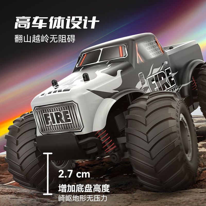 RC Off Road Car, 2.4G Small off-road Vehicle, Electric Climbing and Drifting high-Speed Remote Control Car, Powerful Mini 4WD Climbing RC Car, With (Dual Batteries) Pickup Truck Boy Toy