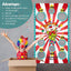 Carnival Games for Kids, Circus Games for Kids Party, Carnival Clown Toss Game Banner with 3 Bean Bags for Kids and Adults, Carnival Party Activities Carnival Party Decoration Supply Set