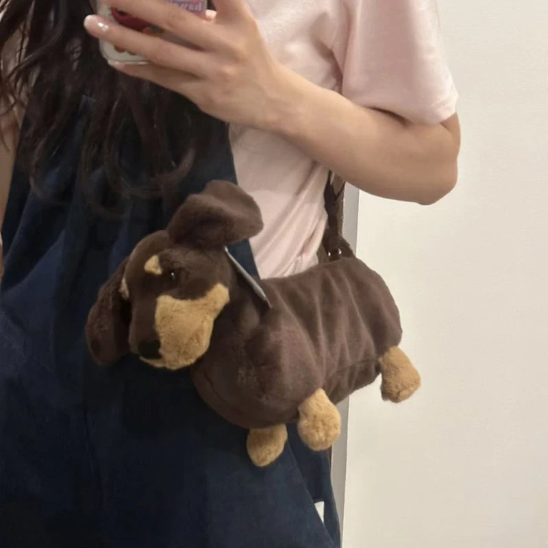 Soft Toys, kawaii plush, Cute Dog Plush, Stuffed Animal Plushie Shoulder bag 2023 Plush Doll Crossbody Bag Gift for Kids - Toyigo